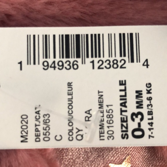 NEW Children’s Place Rose Blush Velvet & Tulle Baby Dress with Fur Vest - Picture 7 of 8